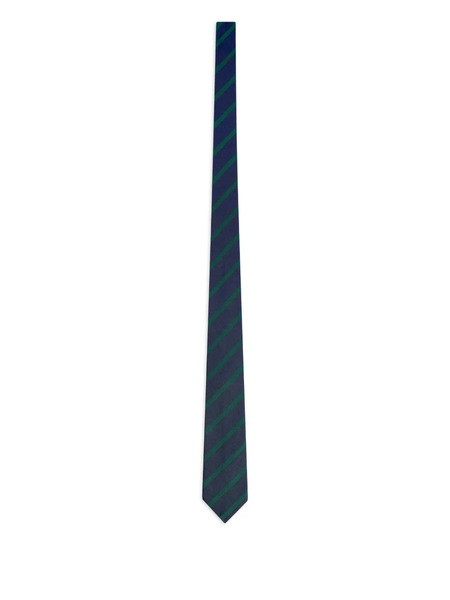  Fursac Striped Silk Tie - Blue 