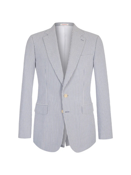  Fursac Striped Single-breasted Blazer - White 