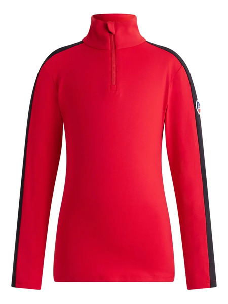  Fusalp Contrast-panel Half-zip Sweatshirt - Red 
