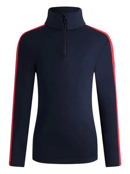  Fusalp Contrast-panel Half-zip T-shirt - Blue 