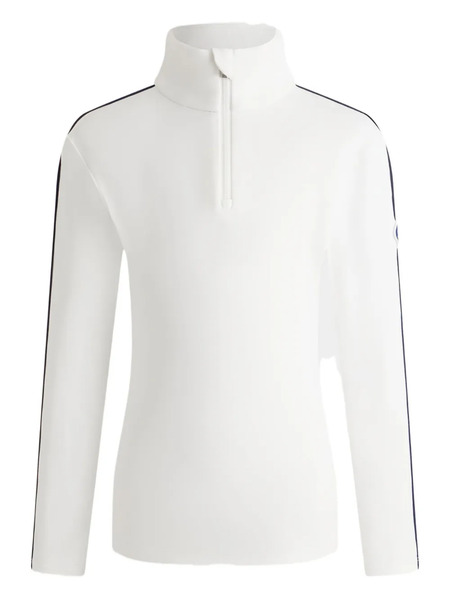  Fusalp High-neck Sleeve-stripe Sweatshirt - White 