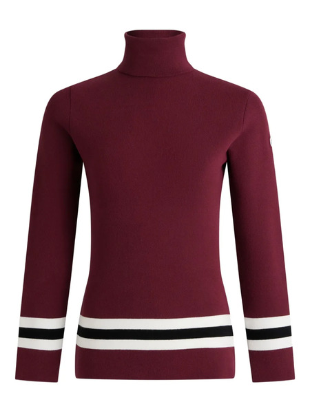  Fusalp Judith Roll-neck Striped Sweater - Red 