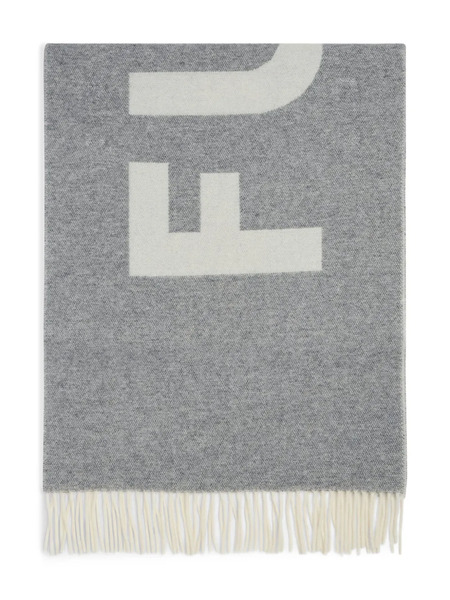  Fusalp Logo-jacquard Scarf - Souris/neige 