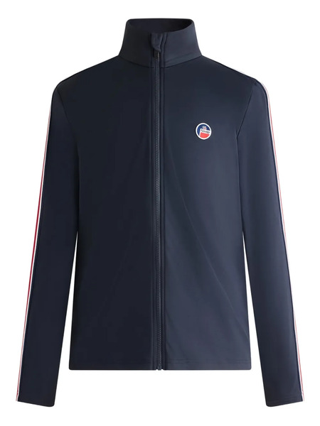  Fusalp Mario Striped Zip Jacket - Blue 