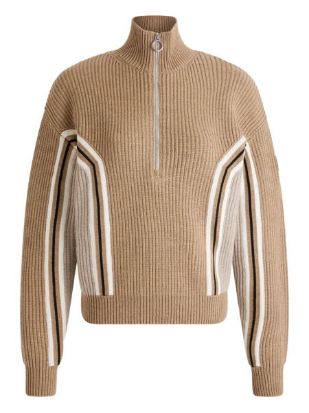  Fusalp Mirala Ribbed Half-zip Sweater - Brown 