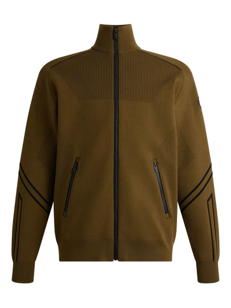  Fusalp Panelled Cardigan - Brown 