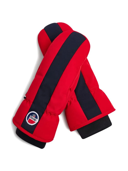  Fusalp Panelled Ski Mittens - Red 