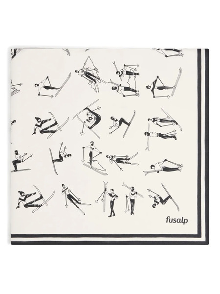  Fusalp Silk Scarf - White 