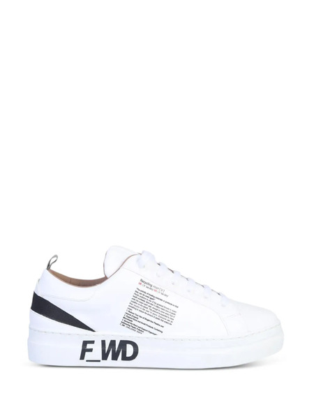  F_wd Text Print Sneakers - White 