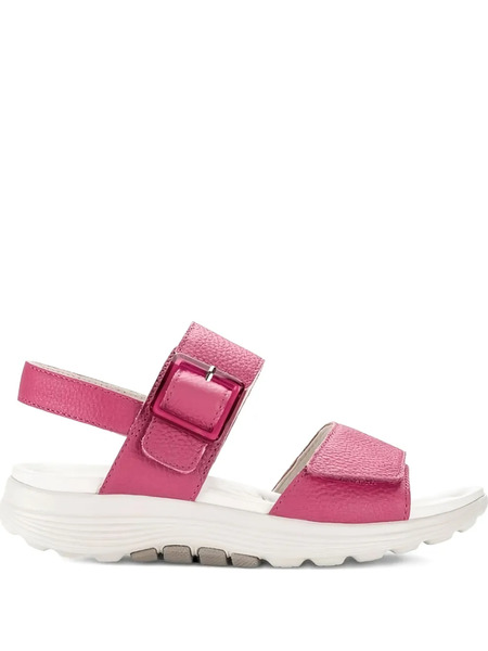  Gabor Buckle-strap Flat Sandals - Pink 