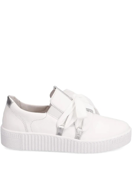  Gabor Flatform Lace-up Sneakers - White 