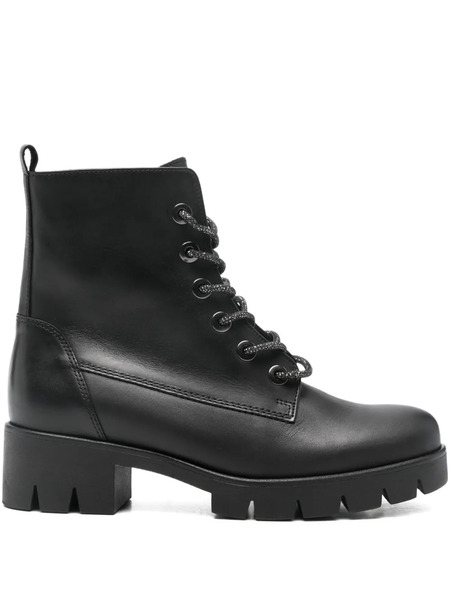  Gabor Lace-up Booties - Black 