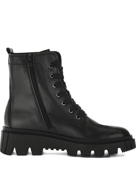  Gabor Lace-up Combat Boots - Black 