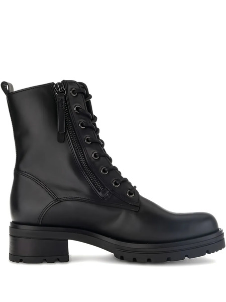  Gabor Lace-up Combat Boots - Black 
