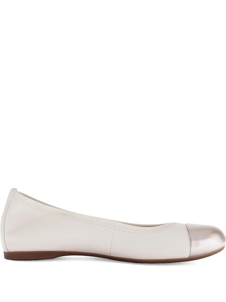  Gabor Leather Ballet Flats - Neutrals 