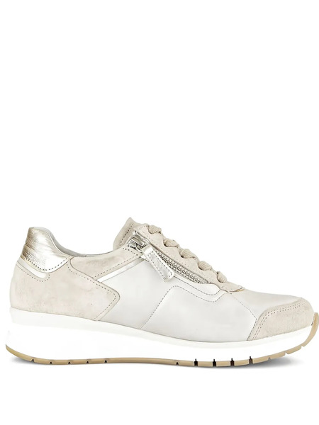  Gabor Metallic-finish Suede Sneakers - Neutrals 