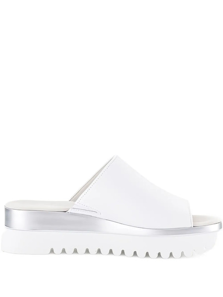  Gabor Slip-on Platform Sandals - White 