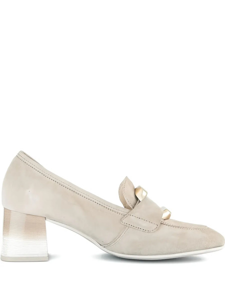  Gabor Suede Block-heel Pumps - Neutrals 