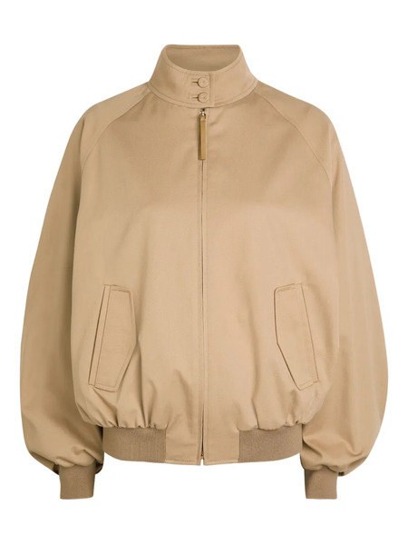  Gabriela Hearst Wynne Zip-up Bomber Jacket - Neutrals 
