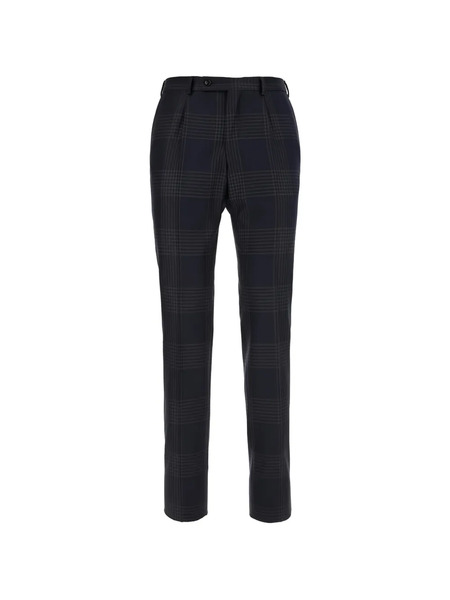  Gabriele Pasini Check Trousers - Blue 