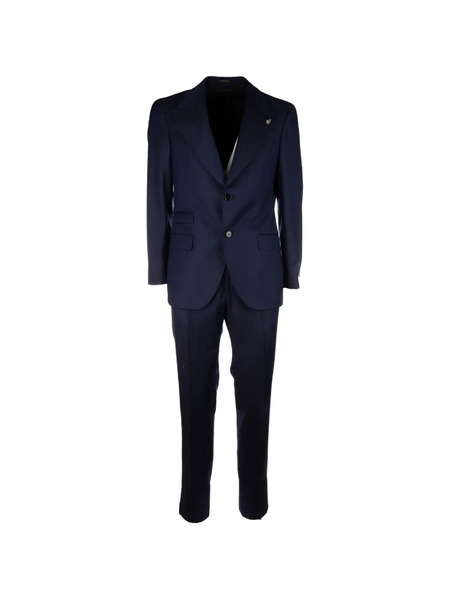  Gabriele Pasini Single-breasted Two-piece Wool Suit - Blue 