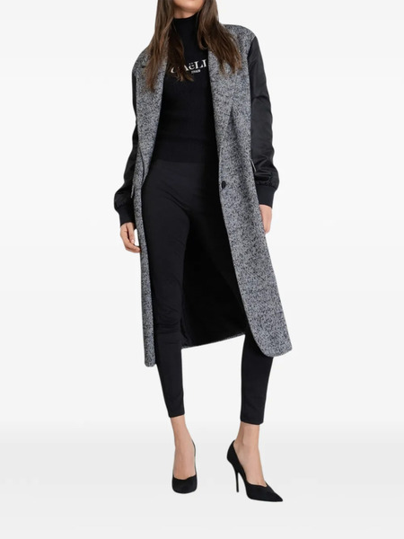  Gaelle Herringbone Sleeve Coat - Grey 