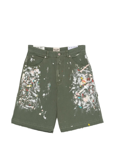  Gallery Dept. Splatter-effect Shorts - Green 