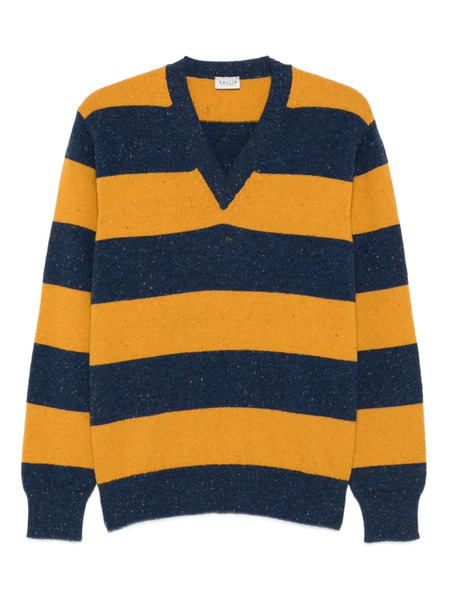  Gallia V-neck Wool Sweater - Blue 