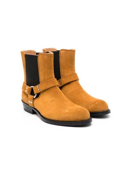  Gallucci Kids Almond-toe Suede Ankle Boots - Brown 