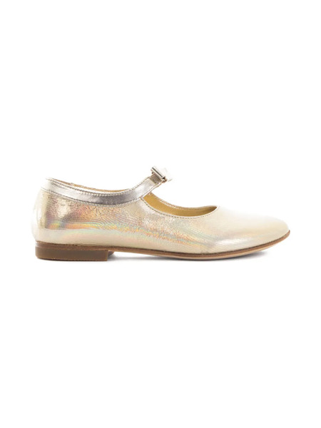  Gallucci Kids Metallic Ballet Flats - Gold 