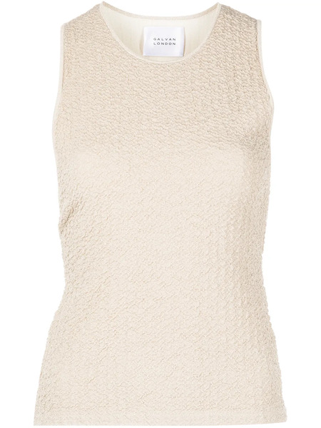  Galvan London Selene Sleeveless Top - Neutrals 