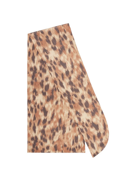  Ganni Animal-print Scarf - Neutrals 