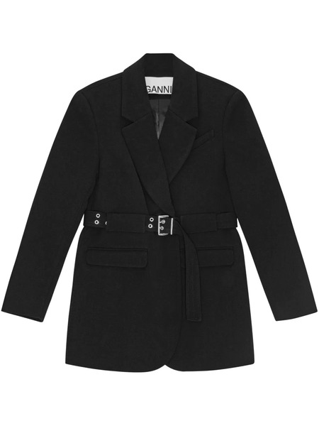  Ganni Belted Blazer - Black 