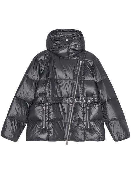  Ganni Belted Zipped Jacket - Black 