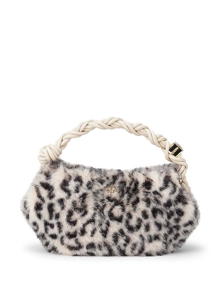  Ganni Bou Leopard-print Mini Bag - Neutrals 
