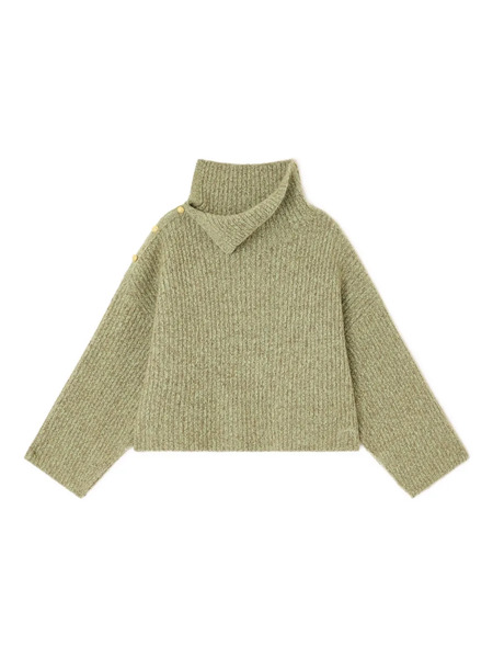  Ganni Brushed Sweater - Green 