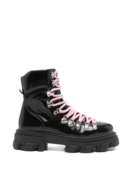  Ganni Chunky-sole Combat Boots - Black 