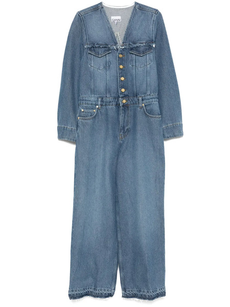  Ganni Denim Jumpsuit - Blue 