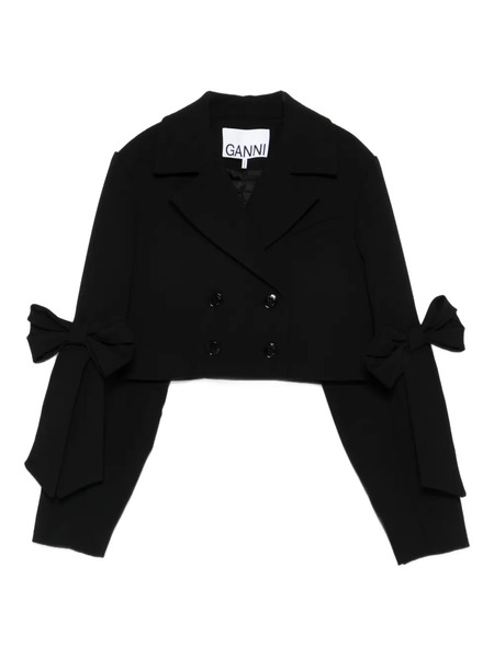  Ganni Double-breasted Jacket - Black 