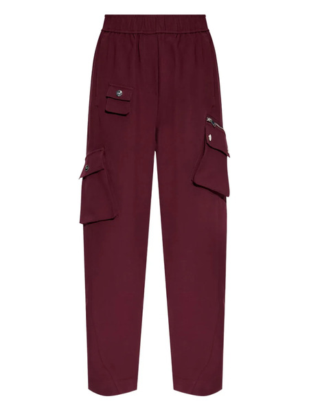  Ganni Elasticated-waistband Jeans - Red 