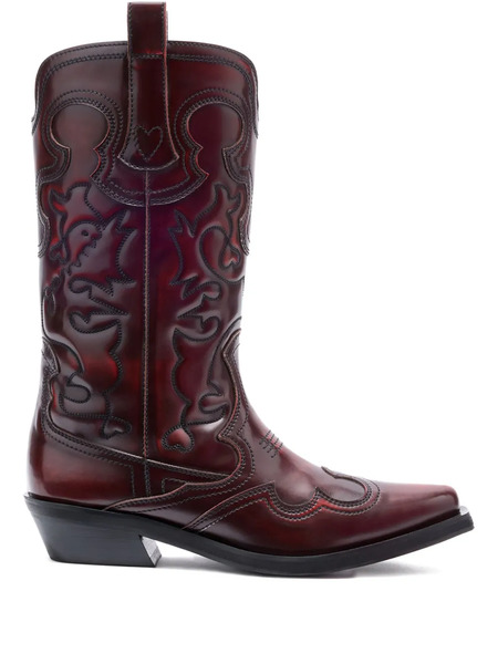  Ganni Embroidered Boots 