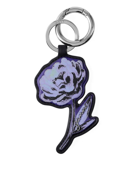  Ganni Flower Keyring - Purple 