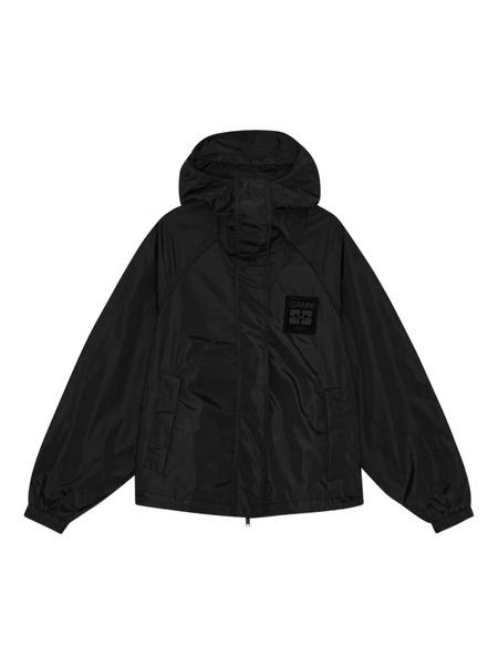  Ganni Hooded Jacket - Black 