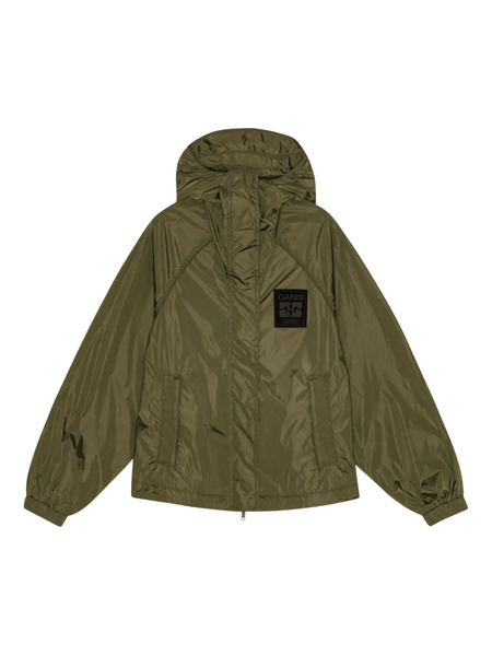  Ganni Hooded Jacket - Green 