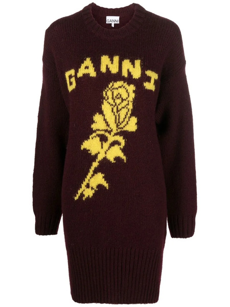  Ganni Intarsia-knit Jumper - Red 