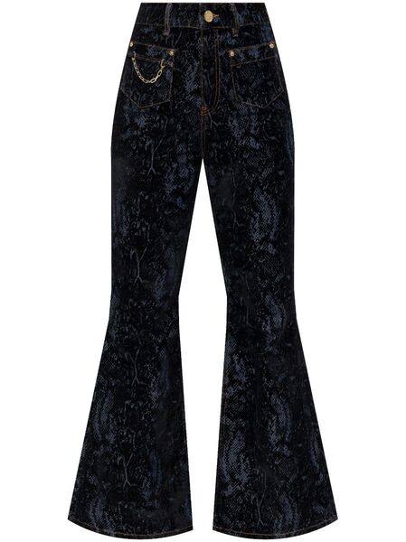  Ganni Jeansy Flared Trousers - Blue 