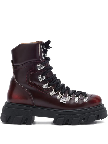  Ganni Lace-up Boots - Red 