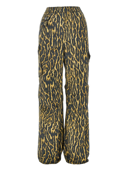  Ganni Leopard-print Trousers - Brown 