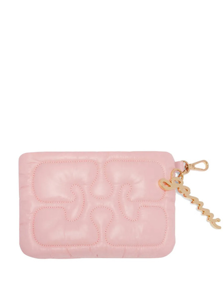  Ganni Logo-charm Wallet - Pink 