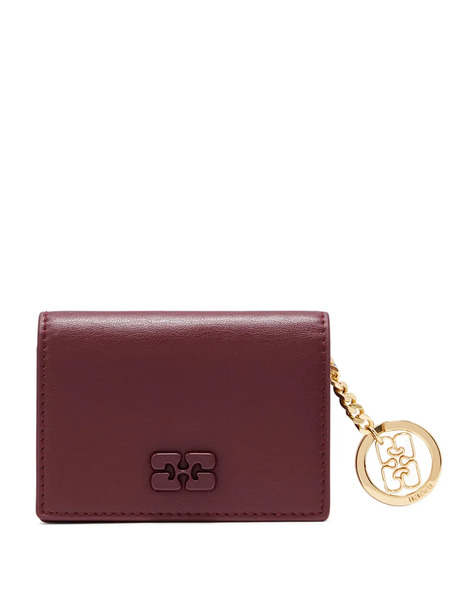  Ganni Logo-charm Wallet - Red 